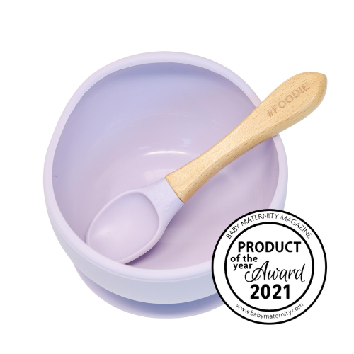 SILICONE BOWL + SPOON SET - Glitter & Spice