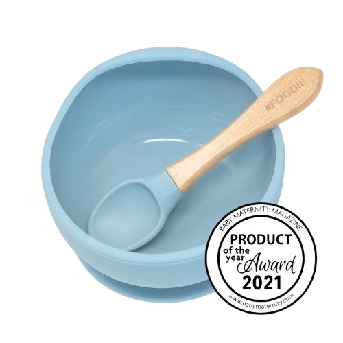 SILICONE BOWL + SPOON SET - Glitter & Spice