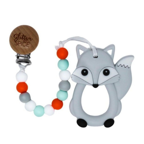 FOX SILICONE TEETHER - DISCONTINUED - Glitter & Spice
