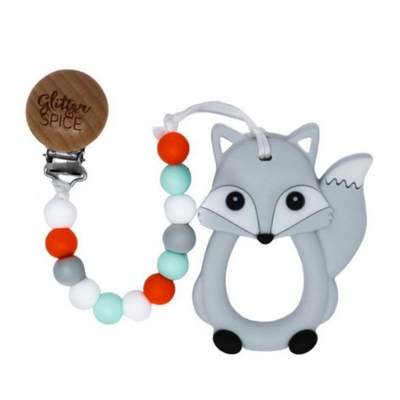 FOX SILICONE TEETHER - DISCONTINUED - Glitter & Spice
