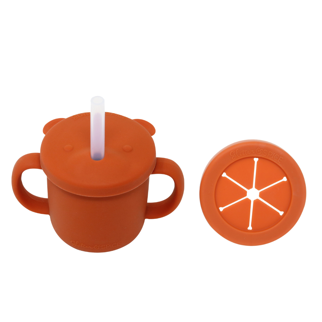 GROW WITH ME SILICONE CUP SNACK SET - DISCONTINUED COLOURS
