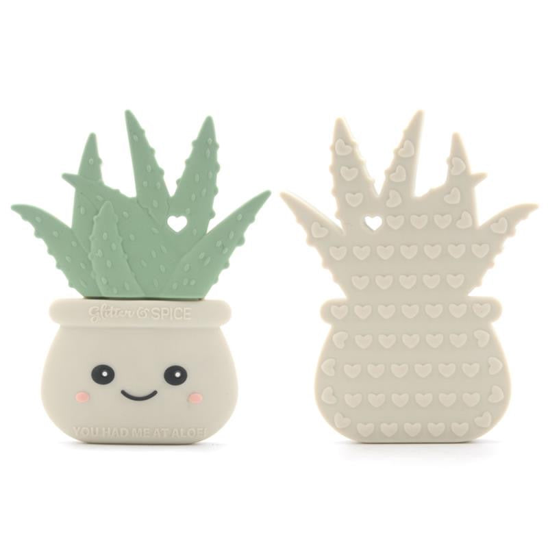 Aloe Plant Silicone Teether - Glitter & Spice