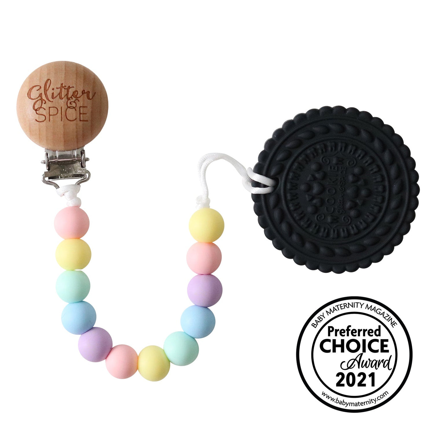 Cookie Silicone Teether - Discontinued - Glitter & Spice Canada