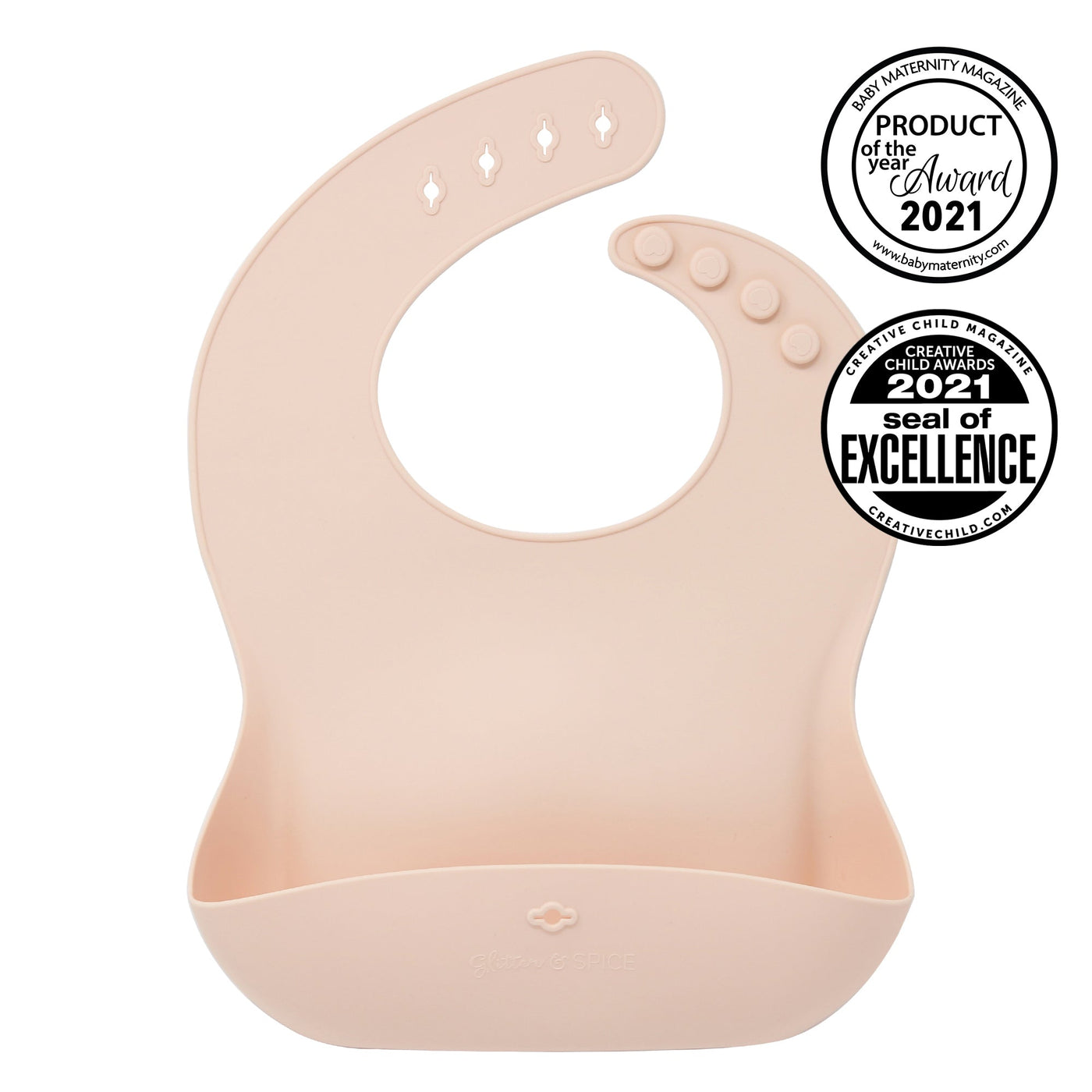 SILICONE FOOD BIB - Glitter & Spice