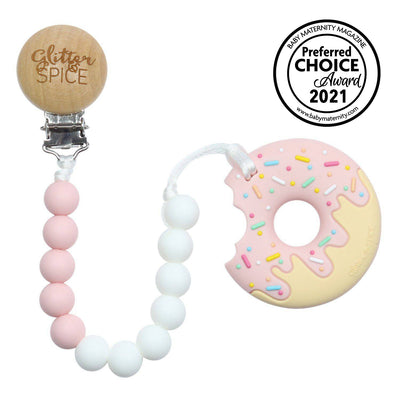 Donut Silicone Teether - Glitter & Spice