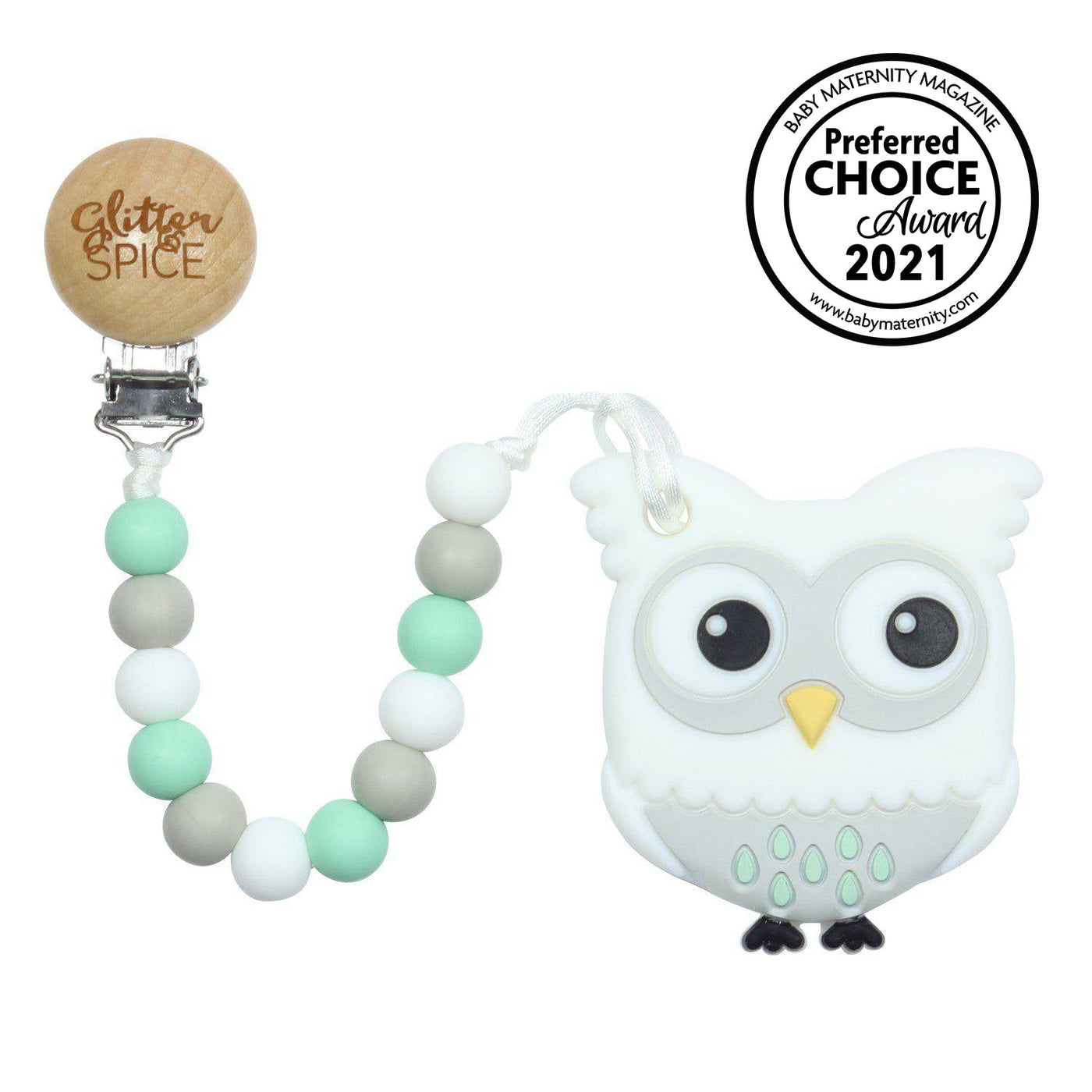 Owl Silicone Teether - Glitter & Spice