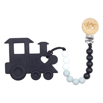 Chew Chew Train Silicone Teether - Overstock - Glitter & Spice