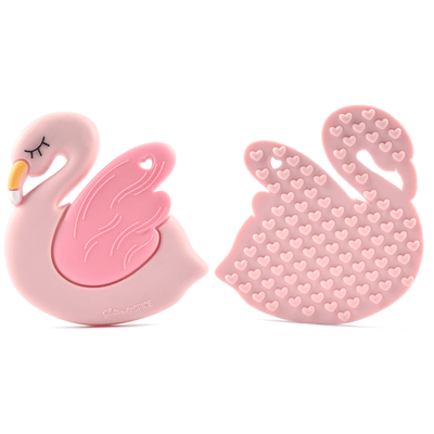 Flamingo Silicone Teether - Glitter & Spice