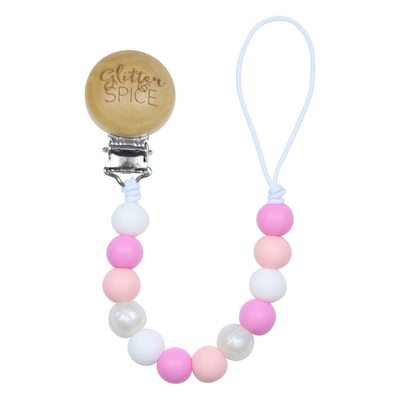 Silicone Pacifier Clip - Emmalyn - Glitter & Spice