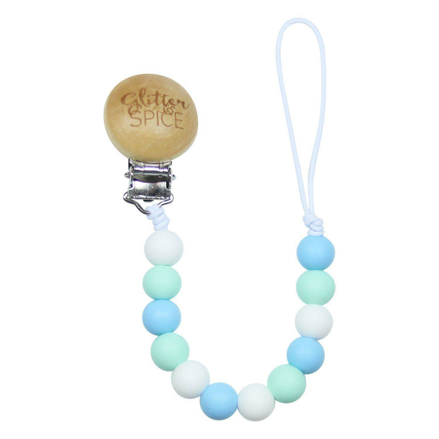 Silicone Pacifier Clip - Jaxon - Glitter & Spice