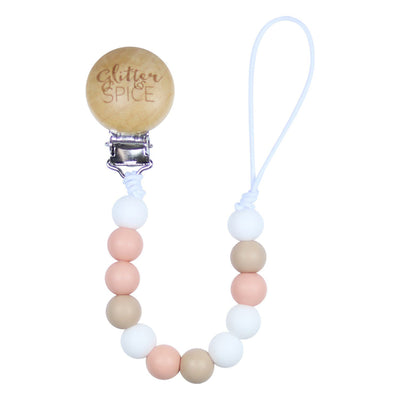 Silicone Pacifier Clip - Penelope - Glitter & Spice