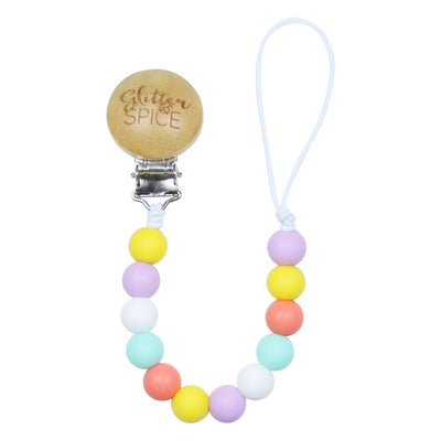 Silicone Pacifier Clip - Summer - Glitter & Spice