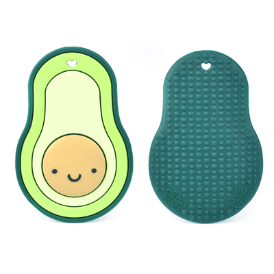 Whistle & Flute Avocado Silicone Teether - Glitter & Spice