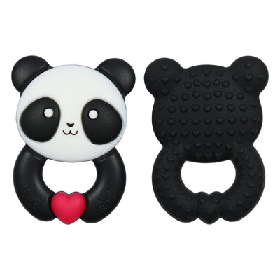 Whistle & Flute Kawaii Panda Silicone Teether - Glitter & Spice